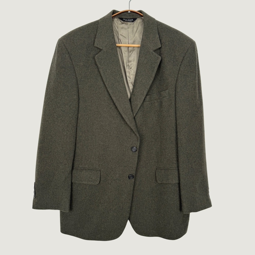 Jos. A. Bank Gordon 42R Olive Green 100% Camel Hair 2-Button Blazer Sport Coat